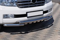 Toyota Land Cruiser 200 2007–2021 Přední ochranný rám ST015 (nerez) fotografie 3