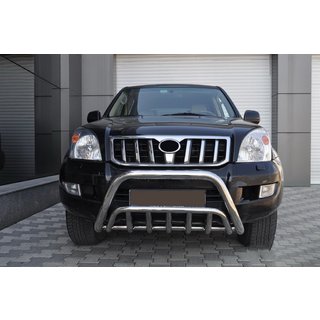 Nízký přední ochranný rám WT002 (nerez) Toyota Land Cruiser Prado 120 2002–2009 fotografie 2