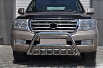 Toyota Land Cruiser 200 2007–2021 Přední ochranný rám WT002 (nerez) fotografie 4