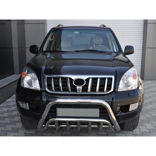 Nízký přední ochranný rám WT002 (nerez) Toyota Land Cruiser Prado 120 2002–2009 fotografie 1