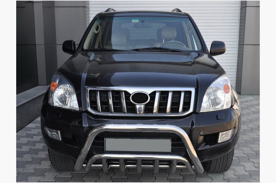 Toyota Land Cruiser Prado 120 2002–2009 Nízký přední ochranný rám WT002 (nerez) Image