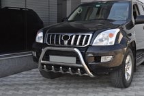 Toyota Land Cruiser Prado 120 2002–2009 Nízký nerezový přední ochranný rám WT003 fotografie 3