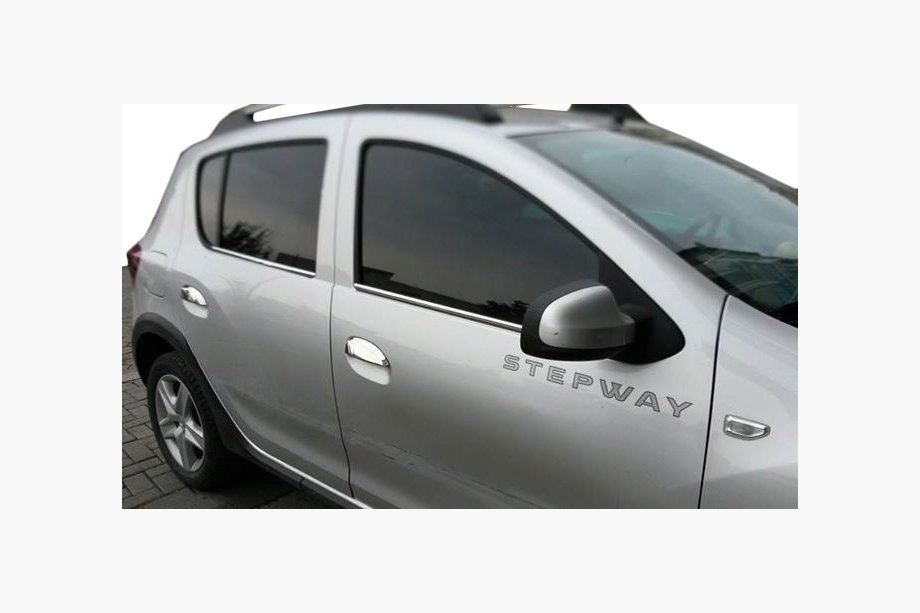 Renault Sandero 2013–2022 Chromové kryty klik dveří (4 ks, nerez) OmsaLine – italská nerezová ocel Image