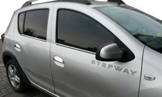 Dacia Sandero 2013–2020 Chromové kryty klik dveří (4 ks, nerez) fotografie 2