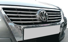 Volkswagen Passat B6 2006–2012 Nerezové lišty na mřížku (8 ks) fotografie 1