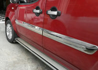 Fiat Doblo I 2005–2010 Dveřní lišty – široký typ (4 ks, nerez) Carmos - turecká ocel fotografie 3