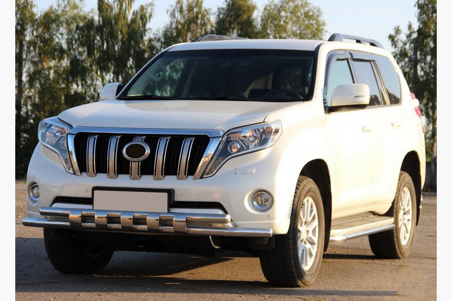 Toyota Land Cruiser Prado 150 2009–2023 Přední ochranný rám ST015 (nerez) Image