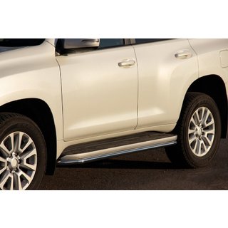 Ochrana bočních prahů BB004 (2 ks, nerez) Toyota Land Cruiser Prado 120 2002–2009 fotografie 1