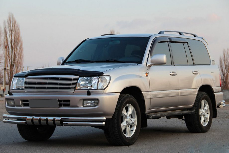 Toyota Land Cruiser 100 1998–2007 Přední ochranný rám ST015 (nerez) Image