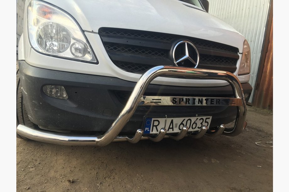 Mercedes Sprinter W906 2006–2018 Přední ochranný rám WT003-Plus (nerez) Fotografie 4