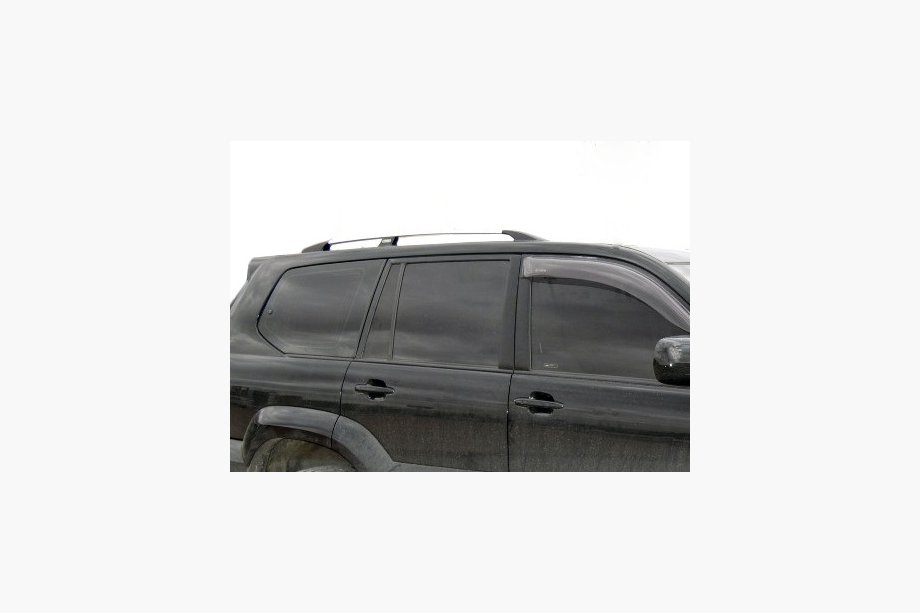 Toyota Land Cruiser Prado 120 2002–2009 Střešní ližiny šedá metalíza (turecké) Plastové patky Image