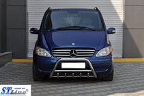 Mercedes Viano 2004–2014 Nerezový přední ochranný rám WT003/004 60 mm, s nápisem fotografie 4