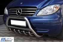 Mercedes Viano 2004–2014 Nerezový přední ochranný rám WT003/004 60 mm, s nápisem fotografie 6