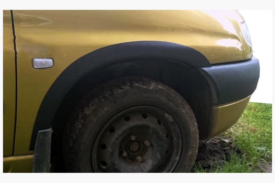Peugeot Partner 1996–2008 Plastové lemy blatníků (4 ks, černé) Image
