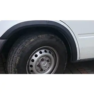 Plastové lemy blatníků (6 ks, černé)