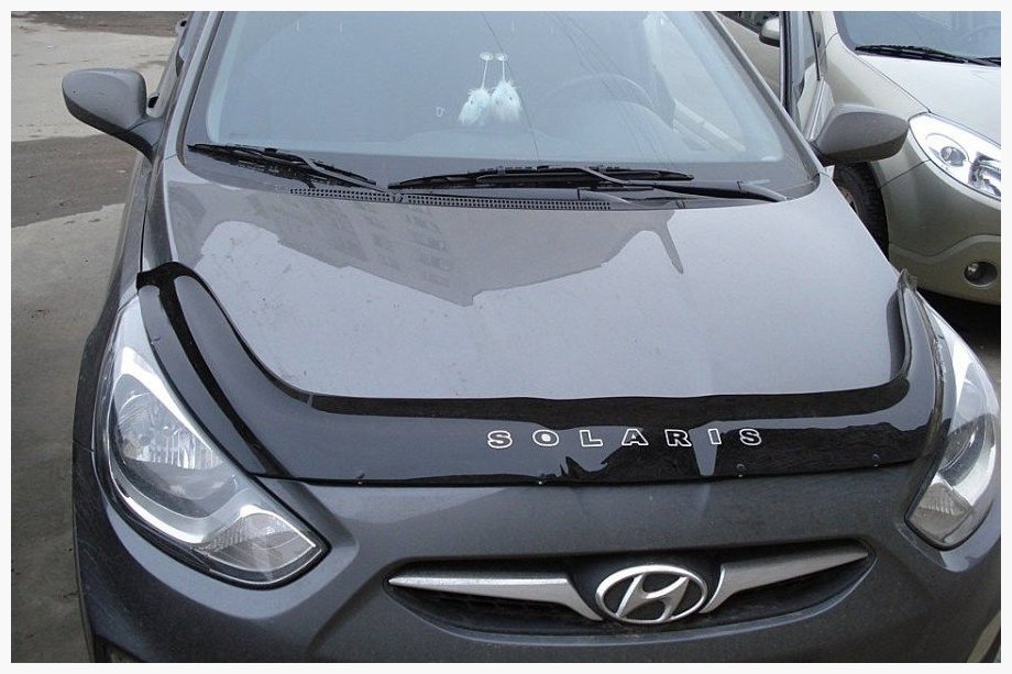 Hyundai Accent 2011–2017 Deflektor kapoty 2010-2014 (VIP) Image