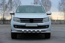 Volkswagen Amarok 2010–2022 Přední ochranný rám F3-08.7 (nerez) fotografie 2