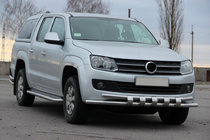 Volkswagen Amarok 2010–2022 Přední ochranný rám F3-08.7 (nerez) fotografie 3