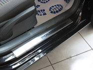 Volkswagen Polo 2001–2009 Nerezové kryty prahů Nataniko (4 ks, nerez) Premium – 3M páska, 0,8 mm fotografie 1
