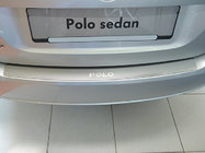 Volkswagen Polo 2010–2017 Ochranná lišta zadního nárazníku Nathaniko (nerez) fotografie 1