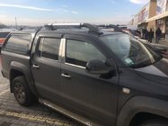 Volkswagen Amarok 2010–2022 Lišty sloupků dveří (6 ks, nerez) fotografie 2