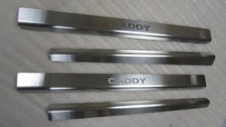 Volkswagen Caddy 2004–2010 Nerezové kryty prahů dveří Natanika Standard (4 ks) fotografie 2