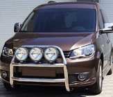 Volkswagen Caddy 2010–2015 Nerezový přední ochranný rám (bullbar) WT016, Ø 60 mm fotografie 1