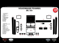 Volkswagen Touareg 2002–2010 Kryty palubní desky Karbon fotografie 2