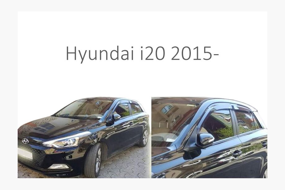Hyundai I-20 2014–2020 Deflektory oken (4 ks, Perflex) Image