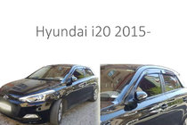 Hyundai I-20 2014–2020 Deflektory oken (4 ks, Perflex) fotografie 1
