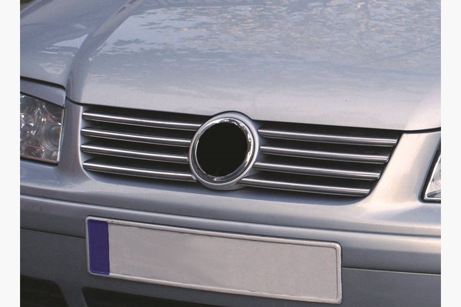 Volkswagen Bora 1998–2004 SLEVA! Nerezové lišty na masku chladiče (6 ks) Image