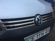 Volkswagen Caddy 2010–2015 Nerezové lišty na masku chladiče (2 ks) OmsaLine – italská nerezová ocel fotografie 6