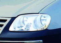 Volkswagen Caddy 2004–2010 Nerezové rámečky světlometů (2 ks) fotografie 4