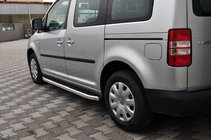 Volkswagen Caddy 2004–2010 Boční nášlapy Fullmond (2 ks, hliník) Maxi (dlouhý rozvor) fotografie 1