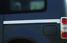 Volkswagen Caddy 2004–2010 Chromové lišty na posuvné dveře (Maxi, 2 ks) fotografie 1