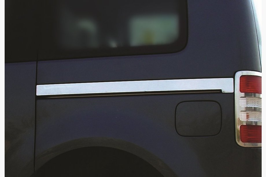 Volkswagen Caddy 2010–2015 Lišta posuvných dveří (2 ks, nerez) Maxi (dlouhý rozvor) Image
