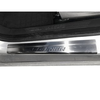 Prahové lišty Carmos V1 (4 ks, nerez) Ford Courier 2014–2023 fotografie 2