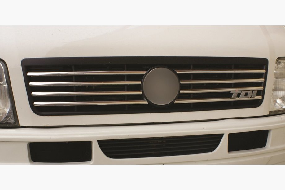 Volkswagen LT 1995–2006 Nerezové lišty na mřížku (8 ks) Carmos - turecká ocel Image