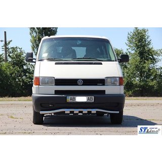 Přední ochranný rám s mřížkou ST010 (nerez) Volkswagen T4 Transporter 1990–2003 fotografie 2