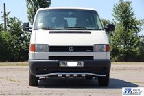 Volkswagen T4 Transporter 1990–2003 Přední ochranný rám s mřížkou ST010 (nerez) 51 mm fotografie 2