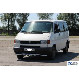 Přední ochranný rám s mřížkou ST010 (nerez) Volkswagen T4 Transporter 1990–2003 fotografie 3