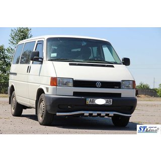 Přední ochranný rám s mřížkou ST010 (nerez) Volkswagen T4 Transporter 1990–2003 fotografie 4