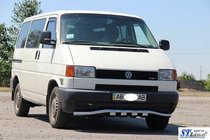 Volkswagen T4 Transporter 1990–2003 Přední ochranný rám s mřížkou ST010 (nerez) 51 mm fotografie 4