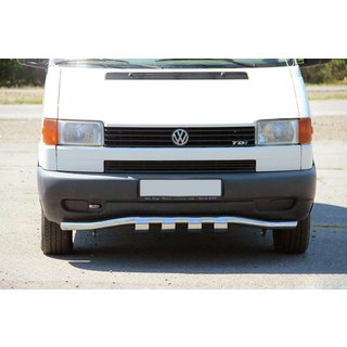 Přední ochranný rám s mřížkou ST010 (nerez) Volkswagen T4 Transporter 1990–2003 fotografie 1
