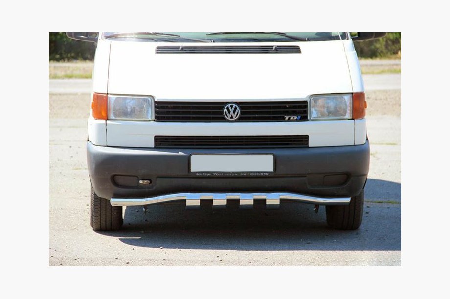 Volkswagen T4 Transporter 1990–2003 Přední ochranný rám s mřížkou ST010 (nerez) 51 mm Image