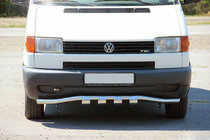 Volkswagen T4 Transporter 1990–2003 Přední ochranný rám s mřížkou ST010 (nerez) 51 mm fotografie 1