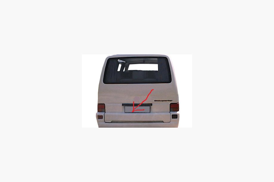 Volkswagen T4 Transporter 1990–2003 Lišta na víko kufru (k lakování) Image