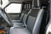 Volkswagen T4 Caravelle/Multivan 1990–2003 Autopotahy (eko kůže↗látka, Premium) Přední 2+1 fotografie 1
