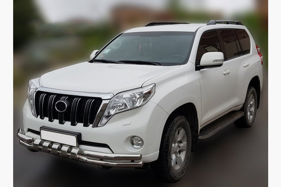 Toyota Land Cruiser Prado 150 2009–2023 Přední ochranný rám F3-31 (nerez) Image