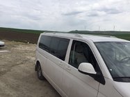 Volkswagen T5 Multivan 2003–2010 Střešní ližiny Skyport (bílé) fotografie 3